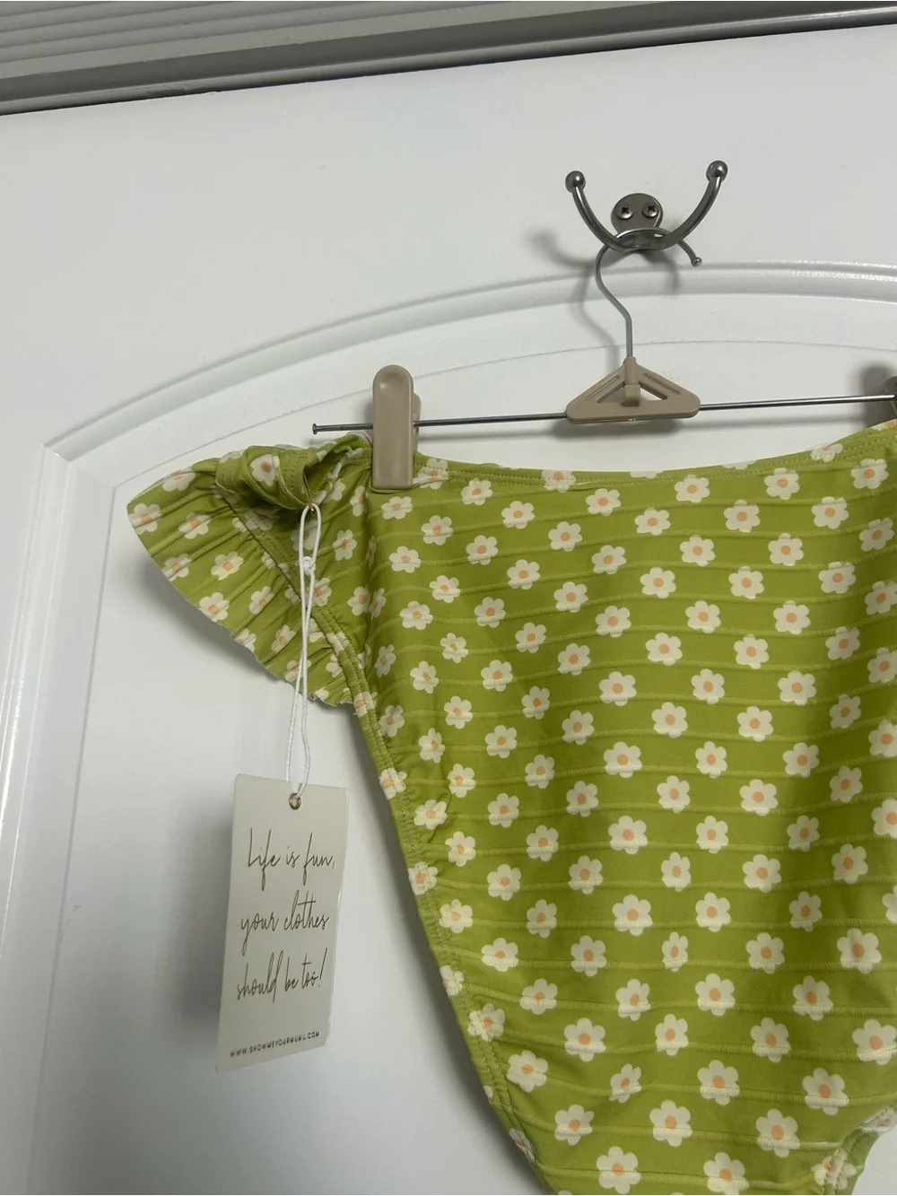 Show Me Your Mumu Green Floral Daisy Bikini Bottoms NWT size XXL beach vacation
